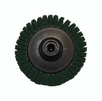 Круг пелюстковий скотч-брайт P240 для КШМ 125 мм. М14х2 зелений Smirdex