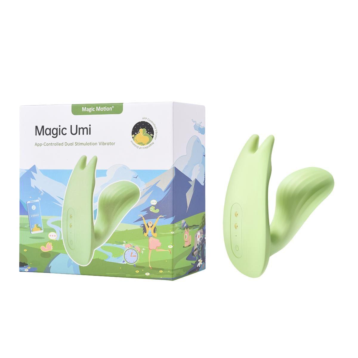Вагінально-кліторальний смарт-вібратор Magic Motion Umi Green