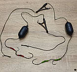 🇺🇦 Готова оснастка на лідкорі «Catfish» для лову сома з підводним поплавком , 2 гачка 🇺🇦, фото 3