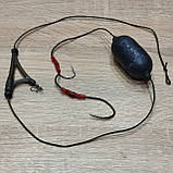 🇺🇦 Готова оснастка на лідкорі «Catfish» для лову сома з підводним поплавком , 2 гачка 🇺🇦, фото 6