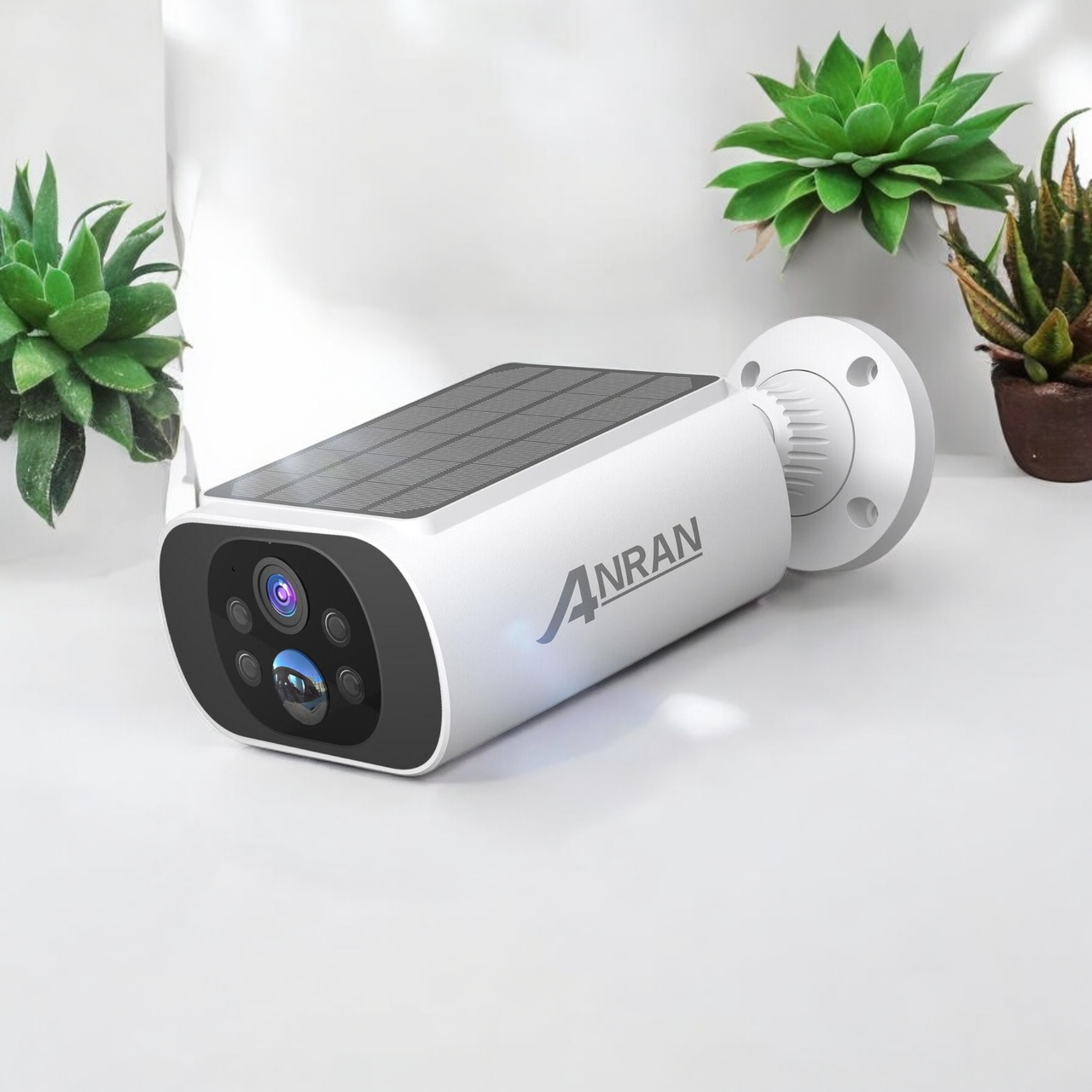 ANRAN 2K 4MP вулична Wi-Fi IP камера на сонячній батареї (Кольорове нічне бачення, Датчик руху, IP66)