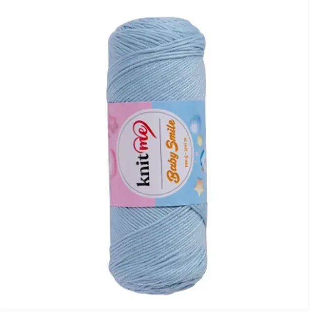 Пряжа Baby Smile/Бебі Смайл, блакитний KSN052, Knit Me, фото 1
