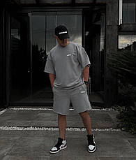 Костюм літній чоловічий Adidas (шорти/футболка),двунитка M(48-50) L(52-54) (5) беж1364-1732, фото 5