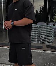 Костюм літній чоловічий Adidas (шорти/футболка),двунитка M(48-50) L(52-54) (5) беж1364-1732, фото 3
