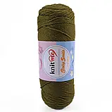 Пряжа Baby Smile/Бебі Смайл, хакі KSN064, Knit Me, фото 2