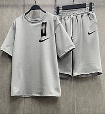 Костюм літній чоловічий (шорти/футболка), двунитка M(48-50) L(52-54) (5) беж1364-1692, фото 5
