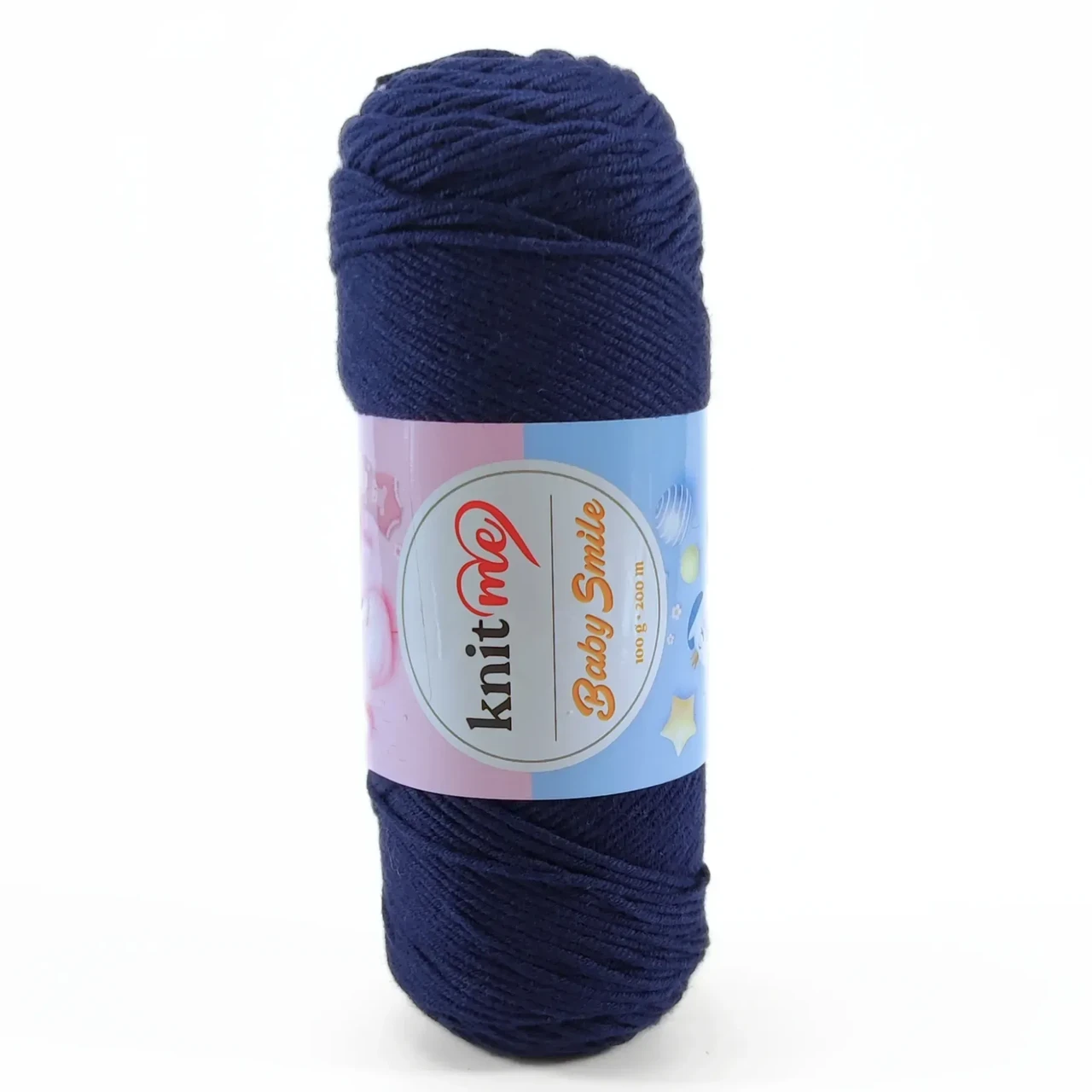 Пряжа Baby Smile/Бебі Смайл, темно-синій KNS054, Knit Me, фото 1