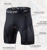 Велошорти X-tiger з гелевим памперсом 2 см (5D GEL), фото 2
