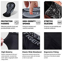 Велошорти X-tiger з гелевим памперсом 2 см (5D GEL), фото 3