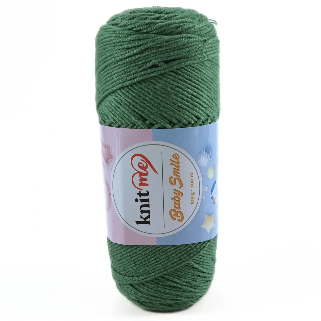 Пряжа Baby Smile/Бебі Смайл, зелений KSN063, Knit Me, фото 1