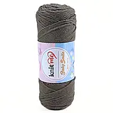 Пряжа Baby Smile/Бебі Смайл, темно-сірий KNS082, Knit Me, фото 2