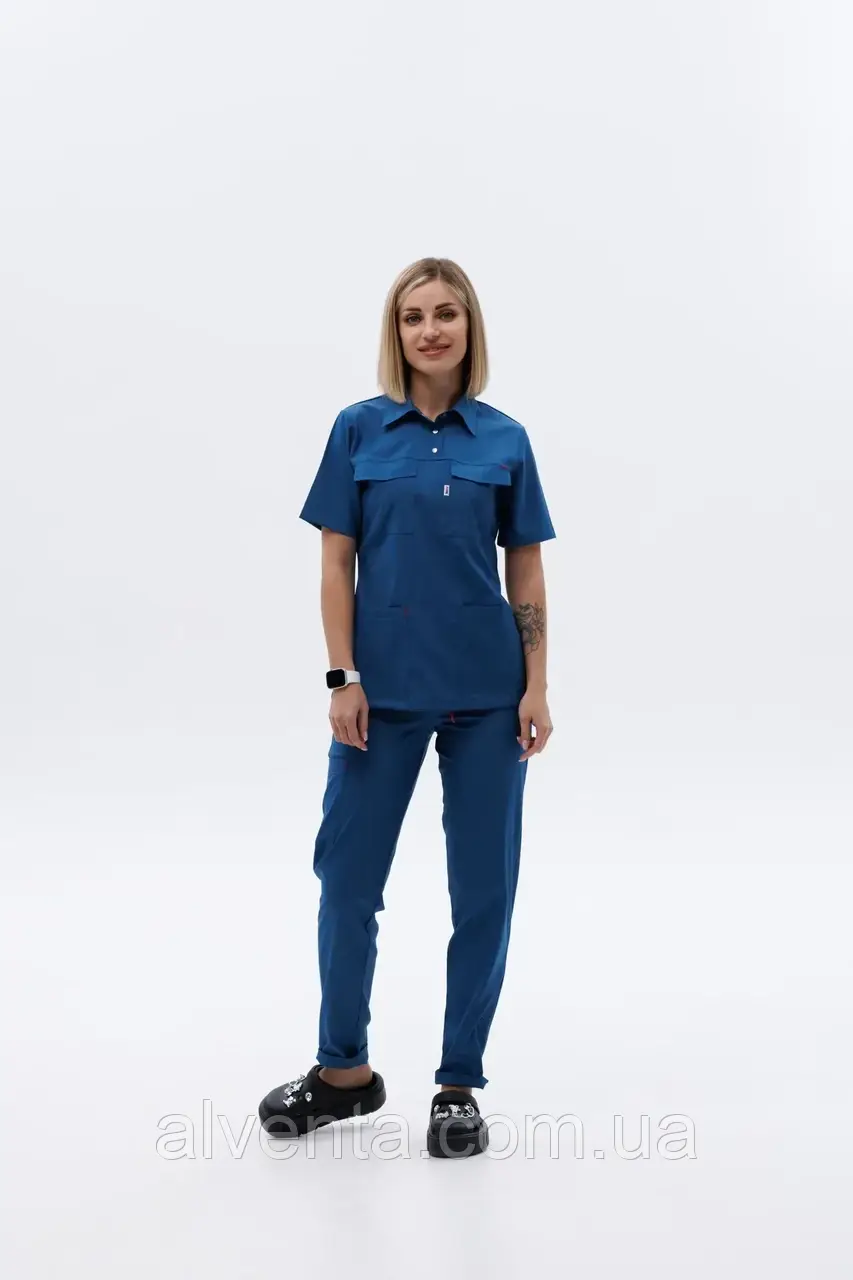 Медичний стрейч костюм Мірасоль, Джинс