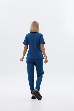 Медичний стрейч костюм Мірасоль, Джинс, фото 2