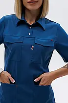 Медичний стрейч костюм Мірасоль, Джинс, фото 4