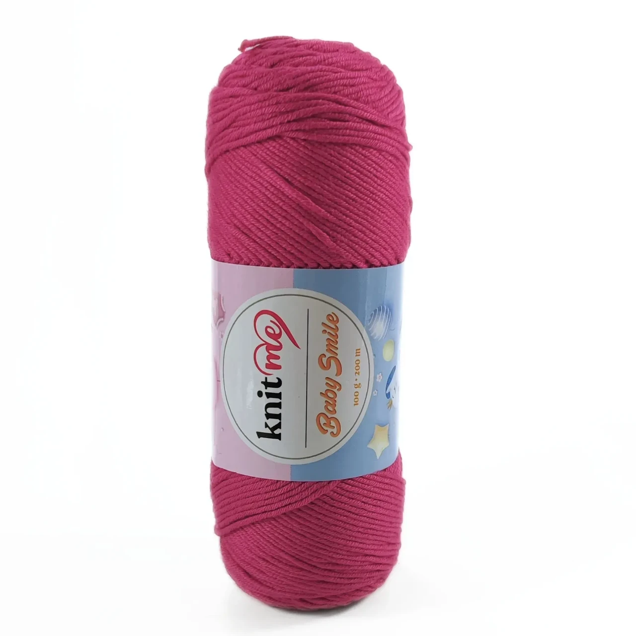Пряжа Baby Smile/Бебі Смайл, малиновий KSN024, Knit Me, фото 1