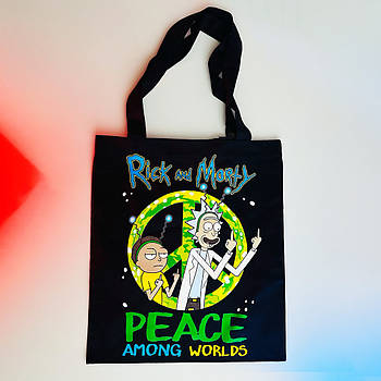 Сумка шопер RWB - Rick and Morty - Peace Among Words