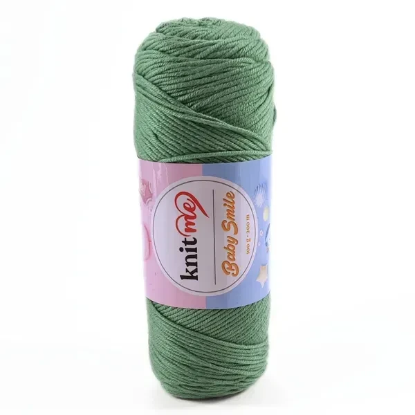 Пряжа Baby Smile/Бебі Смайл, м'ятний KSN062, Knit Me, фото 1