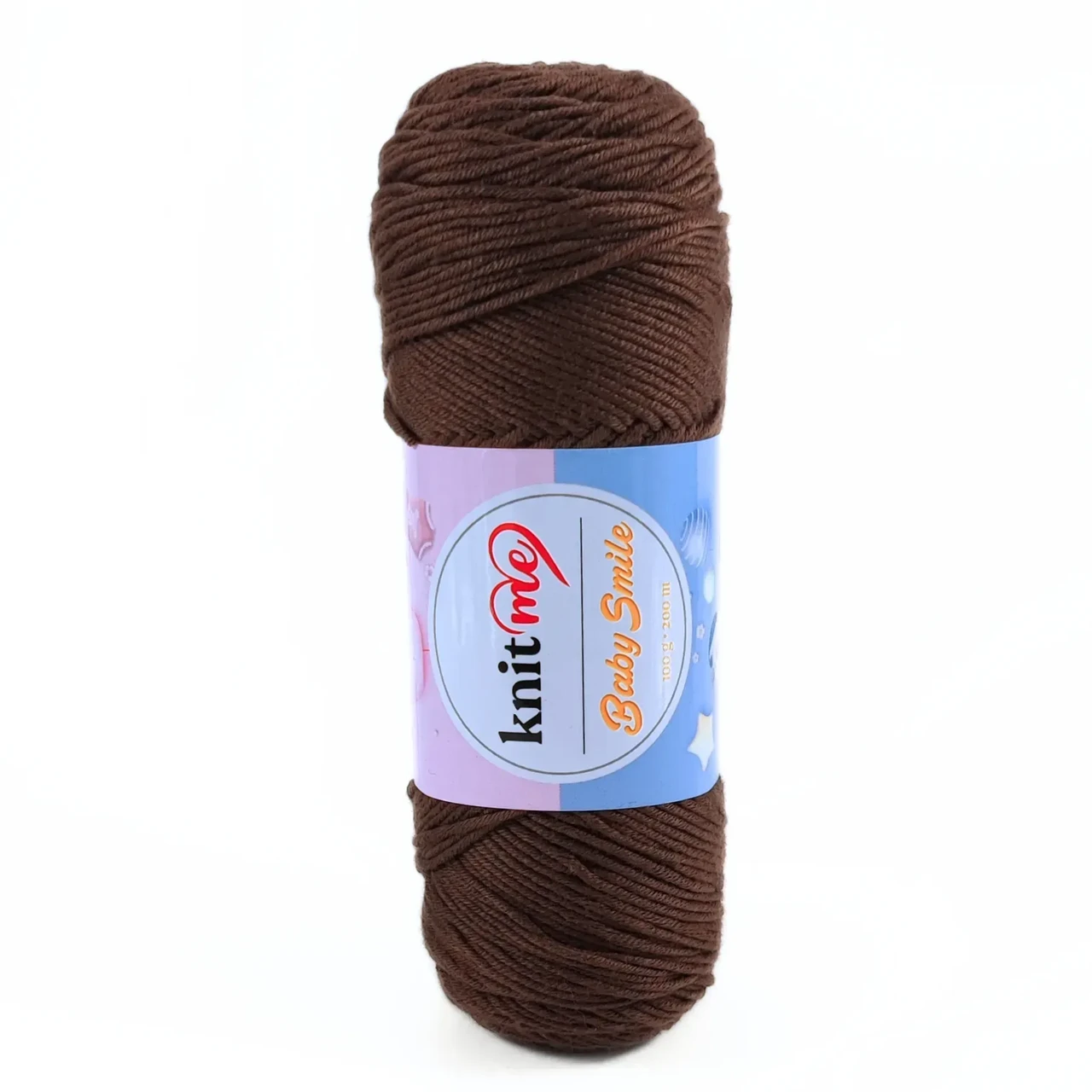 Пряжа Baby Smile/Бебі Смайл, коричневий KSN072, Knit Me, фото 1