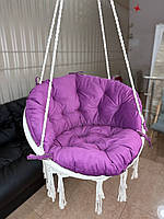 Подушка для підвісного крісла кокон гойдалки 65×50 см, подушка в підвісні садові та вуличні гойдалки HGFTYU