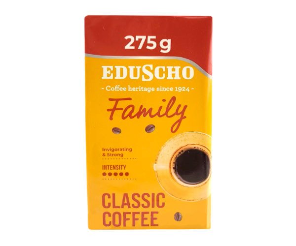 Кава міцна Tchibo Eduscho Family мелена 275 грамів у вакуумному пакованні, фото 1