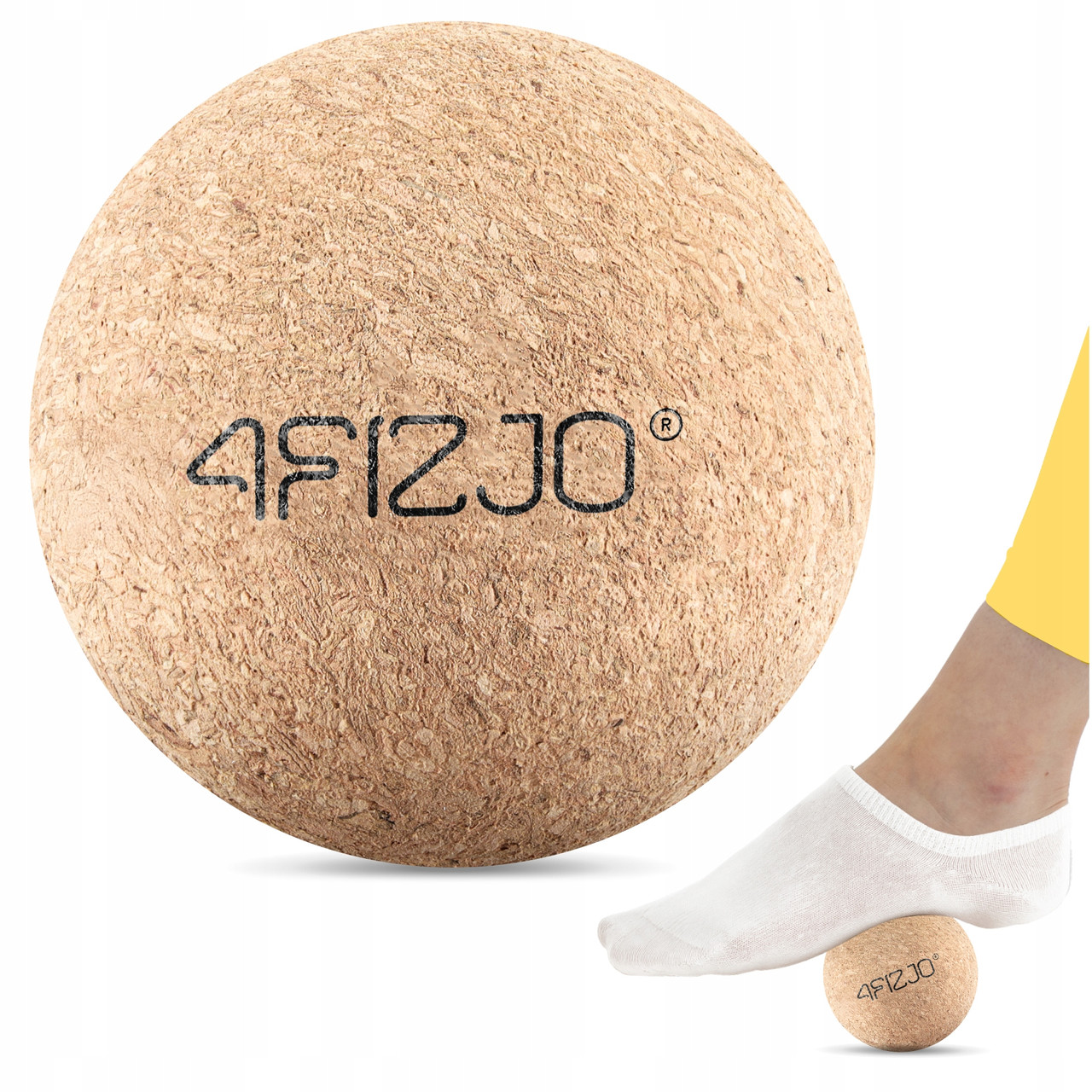 Масажний м'яч 4FIZJO Lacrosse Ball Cork 6.5 см (P-5907739319579)