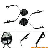 2шт Адаптер для кріплення активних навушників на шолом FAST ACH MICH ARC FMA Helmet Rail кронштейн чебурашки на каску ФАСТ, фото 7