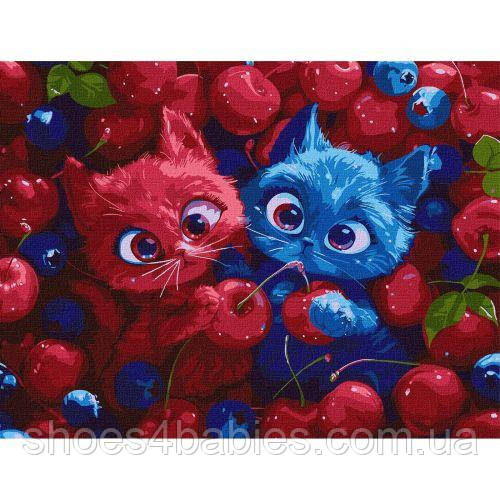 Картина за номерами "Ягідні пухнастики" 30х40 см