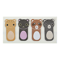 Закладки паперові CATS, з клейким шаром, 45x23 мм, 4 диз. по 20 арк., KIDS Line ZB.15105