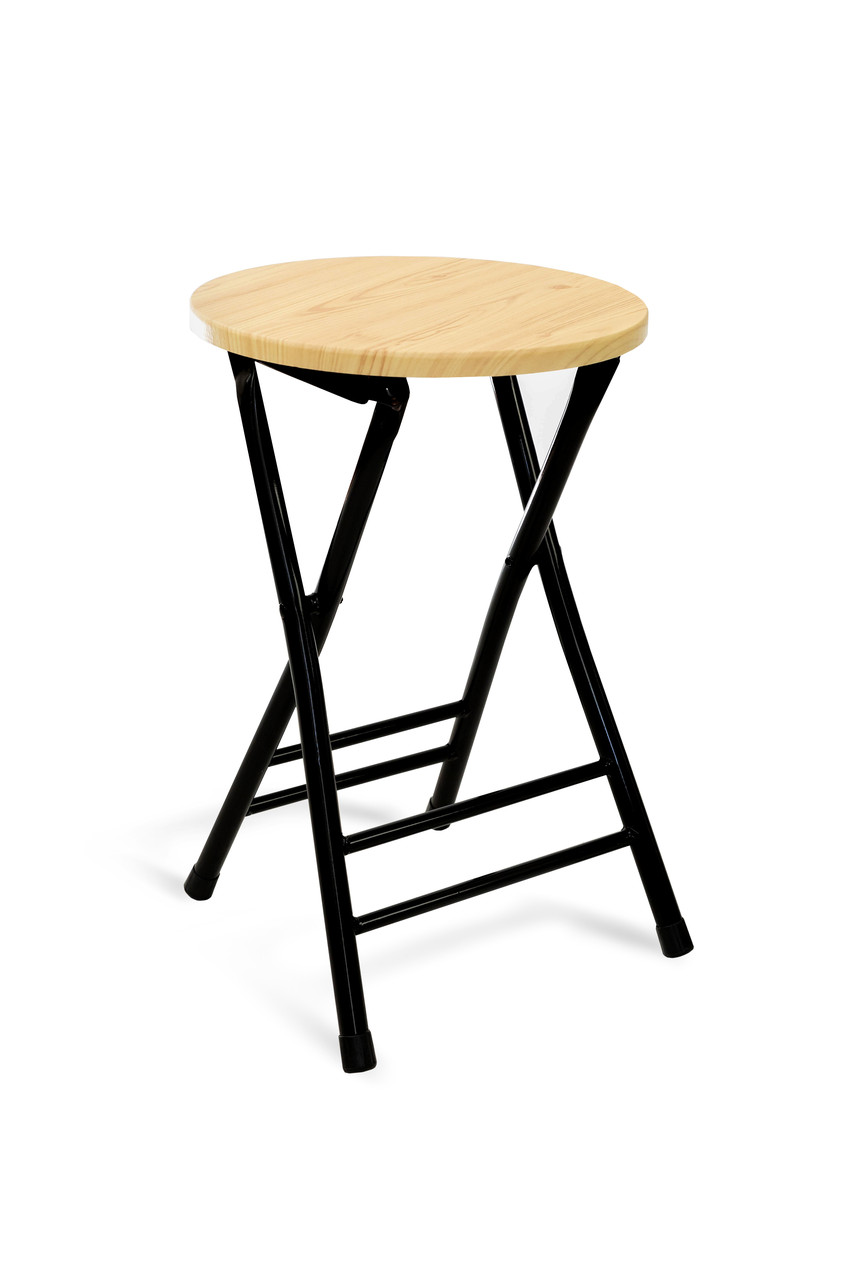 Табурет розкладний Чип (чорний/натуральний), фото 1