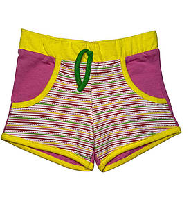 Дитячі трикотажні шорти для дівчинки 104, 110 розміру