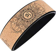 Колесо для йоги пілатесу Yoga Wheel пробкове  39×13×20 см GS-4201, фото 3