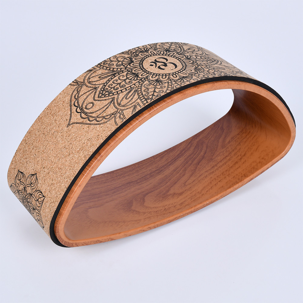 Колесо для йоги пілатесу Yoga Wheel пробкове  39×13×20 см GS-4202, фото 1