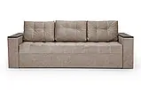 Диван прямий Комфорт (люкс) велюр антикіготь бежевий, фото 3
