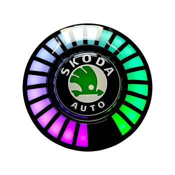 Ароматизатор в авто з еквалайзером Skoda, світлодіодне підсвічування в авто