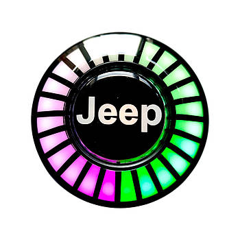 Ароматизатор в авто з еквалайзером Jeep, світлодіодне підсвічування в авто