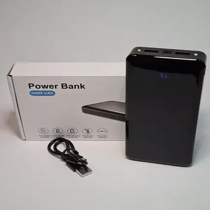 Портативний зарядний пристрій XHC-T82 LCD PD20W+QC3.0 Black (24000mAh)