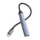 Концентратор СolorWay USB-C 4-в-1 USB-C2.0х3/USB3.0 (CW-HUB07), фото 3