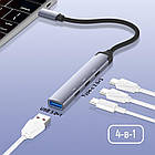 Концентратор СolorWay USB-C 4-в-1 USB-C2.0х3/USB3.0 (CW-HUB07), фото 8