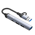 Концентратор СolorWay USB-A/USB-C 4-в-1 USB2.0х2/USB3.0/USB-C2.0 (CW-HUB06), фото 6