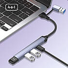 Концентратор СolorWay USB-A/USB-C 4-в-1 USB2.0х2/USB3.0/USB-C2.0 (CW-HUB06), фото 9