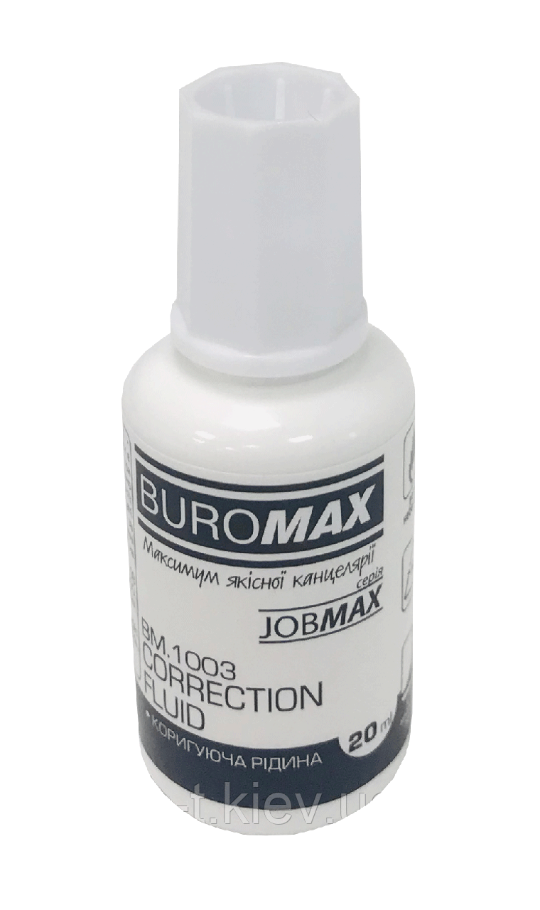 Коригувальна рідина з пензликом, JOBMAX, 20 мл BM.1003