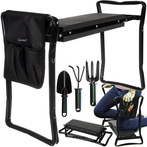 Садовий складаний стілець Gardlov 23731 для дачі та городу з органайзером, фото 1