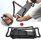 Садовий складаний стілець Gardlov 23731 для дачі та городу з органайзером, фото 8