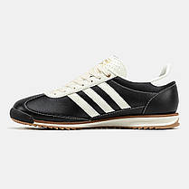 Чоловічі Кросівки Adidas SL 72 Black White / Адідас СЛ 72 Чорні з Білим, фото 3