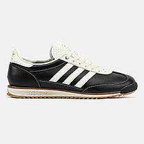 Чоловічі Кросівки Adidas SL 72 Black White / Адідас СЛ 72 Чорні з Білим, фото 2