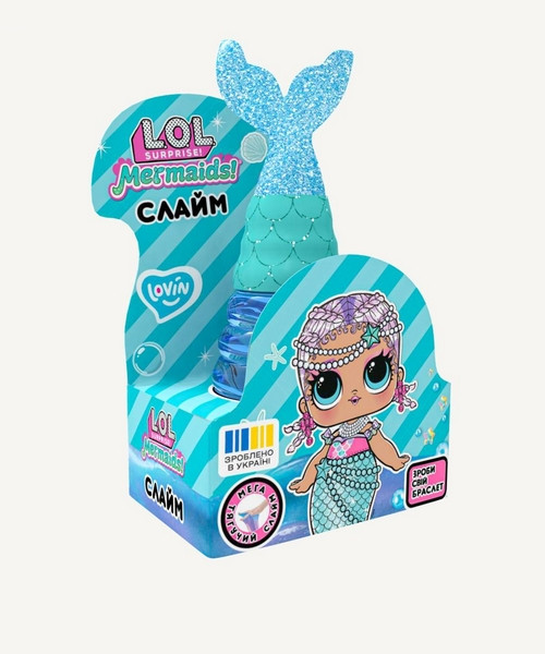 L.O.L. Surprise! TM Русалка Блакитна TM Lovin Іграшка-антистрес 250 мл, фото 1