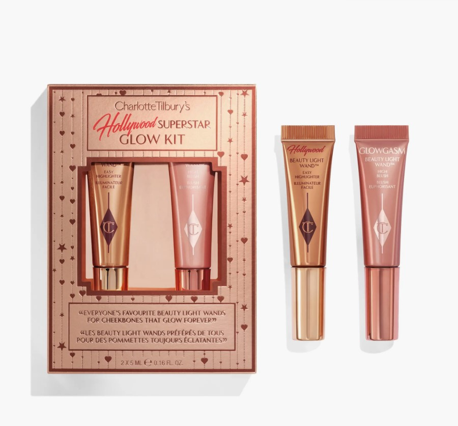 Набір Charlotte Tilbury Charlotte's Hollywood Superstar Glow Kit (рум'яна+хайлайтер) Spotlight, Pinkgasm, фото 1