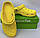 Жіночі та підліткові крокси жовті, молодіжні літні сабо унісекс Crocs Classic, оригінал, фото 2