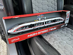 Дитячий поїзд функціональний WY 970 A довжина 58 см, звук, світло, інція