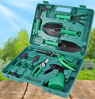 Набір садових інструментів 10 в 1 з валізою набір садівника садовий інвентар набір для садівництва